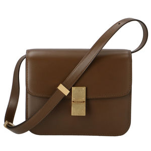 Celine Classic Teen Box Shoulder Bag Brown